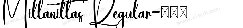 Millanittas Regular字体转换